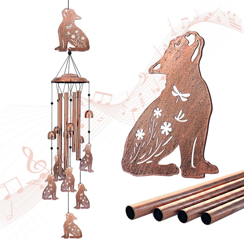 EZTZEN French Bulldog Wind Chimes for Outside,Dog Gifts for Women/Men/Sympathy Gift/Memorial Gifts/Birthday Festival Metal windchimes Outdoors/Indoors,Patio,Garden Decor,Home,Porch,Yard - Image 1